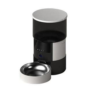 Comedero Inteligente para Mascotas de Acero Inoxidable y Plástico de 3L, Dispensador de Comida con Control Remoto por Aplicación WiFi, Comedero Automático para Mascotas con Pantalla LCD y Puerto USB - Product Image 1
