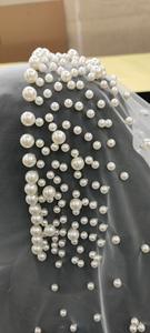 <span class=keywords><strong>2022</strong></span> velo largo de novia elegante Vintage perla velo adornos para el cabello velo de boda viaje fotografía estudio Web celebridad - Product Image 5