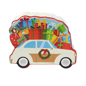 饼干罐方形马口铁罐哑光定制压花铁盒 - Product Image 4