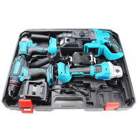 Juego de Herramientas Eléctricas Inalámbricas 4 en 1 con Motor sin Escobillas Profesional, en Caja Combinada