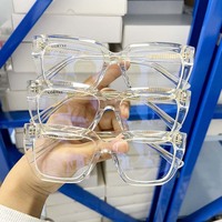 Lunettes pour femmes de haute qualité en acétate à monture complète - Tendance de la mode, monture optique classique avec verres solides pour toutes les formes de visage