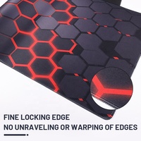 Tapis de souris pour gamer PC Cloud Xxl en caoutchouc nid d'abeille rouge, accessoires informatiques, tapis de bureau, tapis de souris de jeu antidérapant pour le bureau et la maison