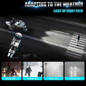 ไฟทำงาน LED กำลังสูง 24 วัตต์ 6 CSP สำหรับรถยนต์ จักรยานยนต์ไฟฟ้า อุปกรณ์เสริมมอเตอร์ 9-80 โวลต์ ไฟสปอตไลท์ ไฟตัดหมอก สี 6000k สำหรับรถยนต์ รถจักรยานยนต์ และรถยนต์ไฟฟ้า - Product Image 4