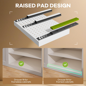 2 Pack Kitchen Pull Out Expandable Sheet Metal Pot <b>Rack</b> Pull-Out Spice Dish <b>Plate</b> Drying Storage <b>Rack</b> Organizer Set for Cabinets - Product Image 2