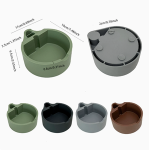 Boîte à café en silicone ronde de grande capacité, base de broyage antichoc de style italien, outil de préparation du café - Product Image 2