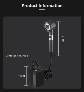 New Function 6000mAh Portable <b>Shower</b> Pump with <b>Light</b> 5 Spray Modes Fahrenheit Display IPX8 Waterproof Ideal <b>for</b> Outdoor Camping - Product Image 4