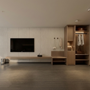 Hotel TV Cabinet Supplier | Custom <b>Media</b> Cabinets, <b>Storage</b> Units and Wall Furniture for Guest Room Projects - Product Image 3