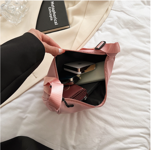 MOQ 50 Nuova <span class=keywords><strong>Borsa</strong></span> a <span class=keywords><strong>Tracolla</strong></span> Trendy da <span class=keywords><strong>Donna</strong></span> in Nylon, Leggera e <span class=keywords><strong>Sportiva</strong></span>, Piccola <span class=keywords><strong>Borsa</strong></span> a Spalla con Cerniera, Fodera in Poliestere, <span class=keywords><strong>Borsa</strong></span> a Mezzaluna Sottobraccio - Product Image 5