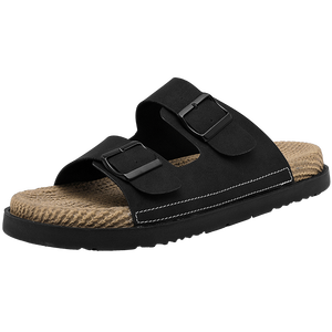 Sandalias de corcho para playa, de punta abierta, de diseño, informales, para hombre, de cuero, planas, transpirables, tipo chanclas. - Product Image 5