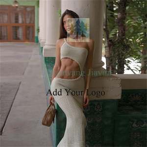 Otoño nueva cintura Sexy Baring moda rayas <span class=keywords><strong>ver</strong></span> a través de la cadera vestido para <span class=keywords><strong>mujeres</strong></span> - Product Image 3