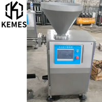 Nouvelle machine à farcir les saucisses Kemes en acier inoxydable 304, capacité 600 kg/h, électrique, volume personnalisable, 3 tubes, pour usine de saucisses