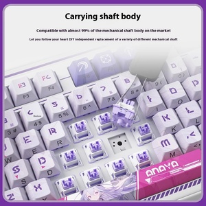 Daryou A98 Ailia tam anahtar oyun mekanik klavye üç modlu kablosuz düşük profil anahtarı alüminyum PC dizüstü uygulama için - Product Image 3