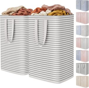 Wholesale Rect Stripe Clothes Collapsible Toy <b>Storage</b> Boxes Foldable Dirty Laundry Basket Laundry Bag for Clothes Laundry <b>Hamper</b> - Product Image 1