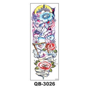 Tatuaje Temporal Extra <span class=keywords><strong>de</strong></span> Animal, Tatuaje Negro <span class=keywords><strong>de</strong></span> <span class=keywords><strong>Manga</strong></span> Completa, Pegatinas <span class=keywords><strong>de</strong></span> Tatuaje Temporal, Arte Corporal para Hombre y Mujer - Product Image 2
