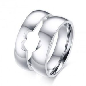 Style religieux personnalisé roi reine Valentine promesse amour Couple bague ensemble <span class=keywords><strong>taux</strong></span> de rachat élevés bijoux de mariage unique - Product Image 1