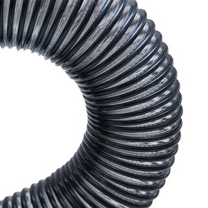Qianrun Rubber Plastic Pu Reinforced Tube Spiral Corrugated Flexible Hose Smooth Inner Wall For Solid Material Suction - Product Image 1