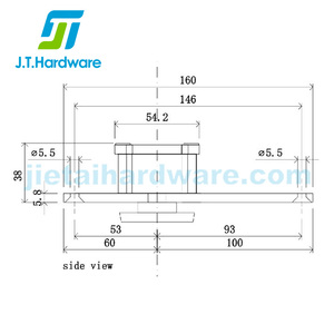 Système de pivot de porte en bois en acier inoxydable à rotation libre robuste de 500 kg, système de charnière à pivot dissimulé avec pivot supérieur réglable - Product Image 3