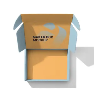 服装包装用带标志的低最小起订量定制印刷牛皮纸邮件盒