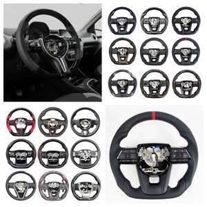 Volante Deportivo de Fibra de Carbono 3D de Cuero, <span class=keywords><strong>Precio</strong></span> Bajo Directo de Fábrica, para <span class=keywords><strong>Toyota</strong></span> Hilux 18 - Product Image 1