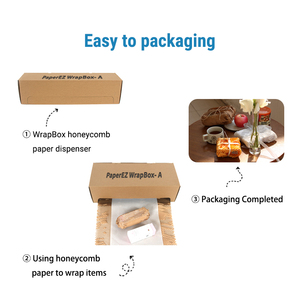 PaperEZ WrapBox Honeycomb Paper Dispenser Fully Recyclable Biodegradable for Ecommerce Shipping - Product Image 6