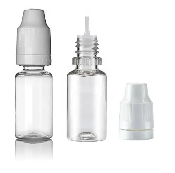 10 ml 1 oz Black PET Plastic Squeeze Squeezable Eye Dropper Bottle pharmaceutical plastic bottle with children resistant cap