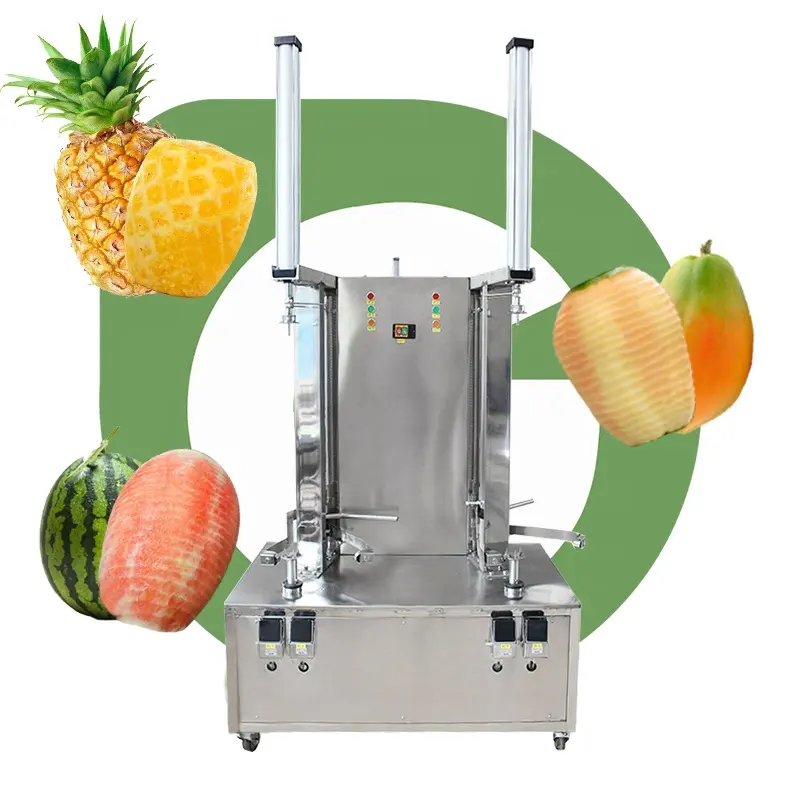 Otomatik Breadfruit Mango ananas yıkama meyve sebze hindistan cevizi dilimleme soyma makinesi süreci için