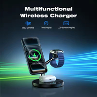 Chargeur sans fil magnétique pliable 3-en-1 25W Qi2.2 avec refroidissement semi-conducteur, station de charge de bureau compatible avec iPhone et Samsung