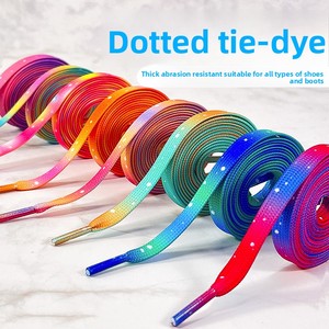 Vente en gros unisexe couleur tie-dye imprimé lacets plat paresseux paire compatible baskets chaussures décontractées AJ <span class=keywords><strong>AF1</strong></span> - Product Image 5