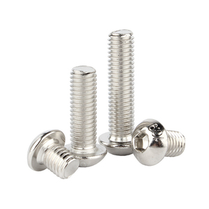 M2 M3 M4 M5 M6 M8 M10 M12 ISO7380 Grade 10.9 Nickel Plated Allen <b>Screws</b> Hex Button Head Bolts - Product Image 2