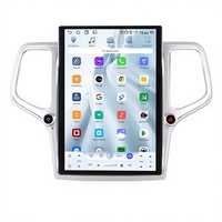 Autoradio Android 14,5 pouces avec climatisation automatique, GPS, DSP et aide au recul pour Jeep Grand Cherokee 2013-2016