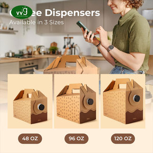 Boîte <span class=keywords><strong>à</strong></span> café jetable en <span class=keywords><strong>carton</strong></span> ondulé écologique personnalisée VVG, porte-boissons, conteneur pour emporter, boîte <span class=keywords><strong>à</strong></span> café <span class=keywords><strong>à</strong></span> emporter - Product Image 3