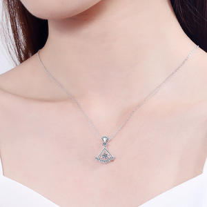 Collar de moissanita Plata de Ley 925 de lujo para mujer Collares de moissanita de plata 925 - Product Image 2