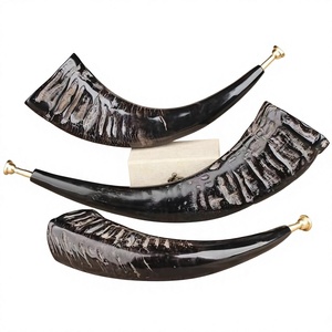 Jarra Vikinga de Cuero Natural y Cuerno de Buey, Pulida, Ecológica, Apta para Lavavajillas, Ligera, Estilo Americano, para Cerveza Navideña - Product Image 6