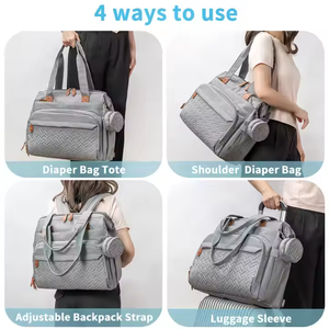 Large Capacity Diaper Maternity Backpack Diaper Mommy Backpack With Stroller <strong>Changing</strong> Pad Multifunctional Waterproof Mommy <strong>Bag</strong> - Product Image 4