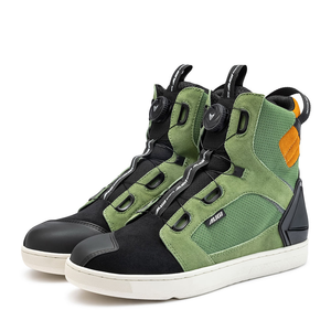 Bottes de <span class=keywords><strong>moto</strong></span> pour hommes, respirantes, anti-chute, chaussures de course sur route, décontractées, avec semelle en caoutchouc, baskets réfléchissantes pour <span class=keywords><strong>moto</strong></span> - Product Image 1