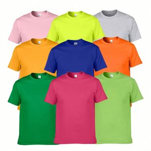 Design Customized logo 200 Grams 100% Cotton Blank Men's Tshirt Factory New Printing Logo Black Plus Size Sublimation T-shirts - Product Image 1