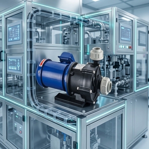 Bomba Magnética Antifugas Modelo QSP, Resistente a Ácidos, para Circulación de Productos Químicos en Transferencia Industrial, Diseño 100% Antifugas - Product Image 3