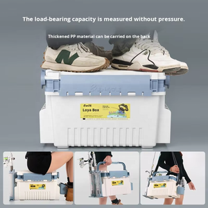 Scatola Multifunzione in PP per Esche con Porta Canna da Pesca e Scomparti per Accessori, 9L-12L, Valigetta Rigida per Pesca - Product Image 3