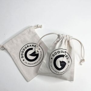 Bolsas de Regalo de Tela de Algodón Personalizables y Reutilizables de Lujo, Bolsa de Embalaje Ecológica y Reciclable con Cordón para Pendientes - Product Image 3