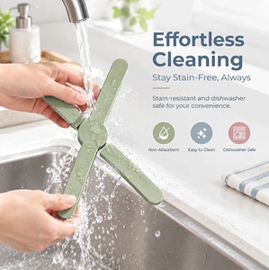Sous-plat pliable résistant à la chaleur 230°C en silicone de qualité alimentaire non absorbant, peu encombrant, facile à nettoyer et compatible lave-vaisselle - Product Image 5