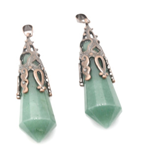 Pendentif pendule naturel à 7 chakras Améthyste Cristal de quartz rose 12 facettes Thérapie Guérison Radiesthésie Divination Pendule - Product Image 4