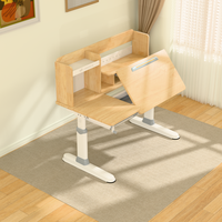 Ensemble de chaise et de bureau pour enfants en MDF écologique, durable, non toxique, ergonomique, design moderne, dossier réglable, roulettes mobiles