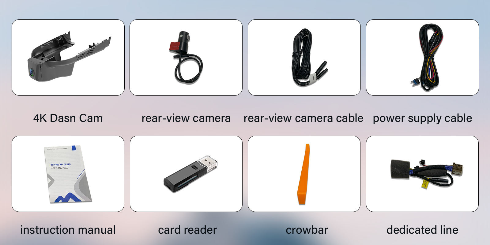 Cámara frontal + cámara trasera 1080P