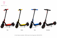 Scooter Eléctrico Ligero Plegable de Aleación de Aluminio de 350W para Mujeres con Control por Aplicación, Resistente al Agua, Doble Suspensión y Freno de Disco Trasero