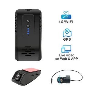 No screen 4g sim cloud dash cam 4g doppia fotocamera dvr per auto con app live dashcam a doppia lente anteriore e posteriore con dash cam wifi gps