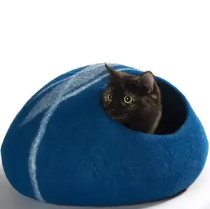 Wholesale Felt Cat Cave House Custom Size Indoor Supplier Selling Cat's Favorite House Cave