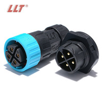 Connecteurs d'alimentation étanches LLT 600V 35A M25 à 4 broches, connecteur rapide push-pull, prise femelle, prise mâle