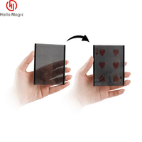 WOW 1.0 Magie Tricks La carte noire magique disparaît Illusion Toy Stage Stunt Props Plastic Close-up Poker