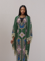 Robe Longue Africaine Géométrique Fleur Mosaïque Diamant Vintage Hippie Bohème Hawaïenne Grande Taille Kaftan Gypsy Chief Maxi Boubou