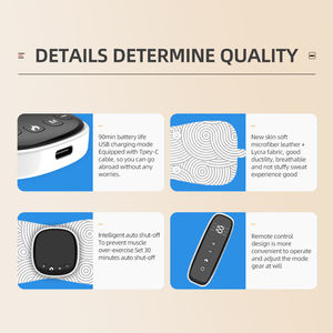 Pengontrol jarak jauh nirkabel cerdas, pemijat Unit TENS elektrik denyut frekuensi rendah untuk terapi fisik dan pijat leher tubuh - Product Image 5